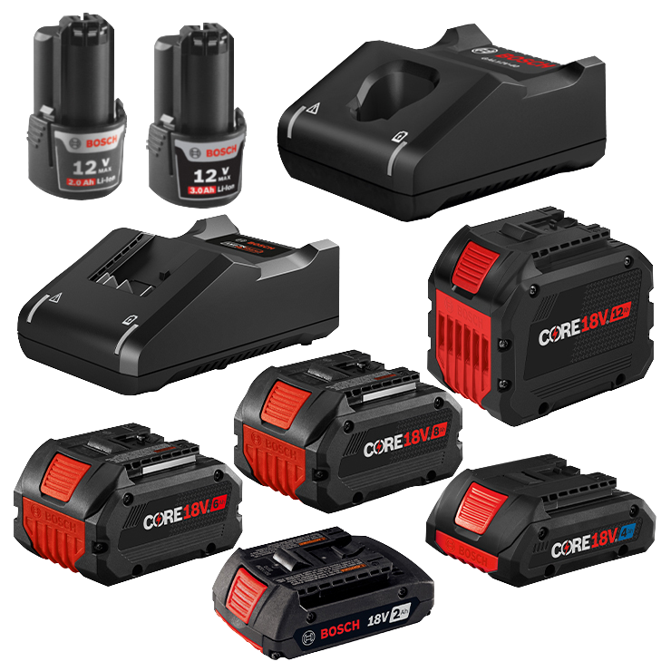Batteries, Chargers & Starter Kits Cordless Power Tools