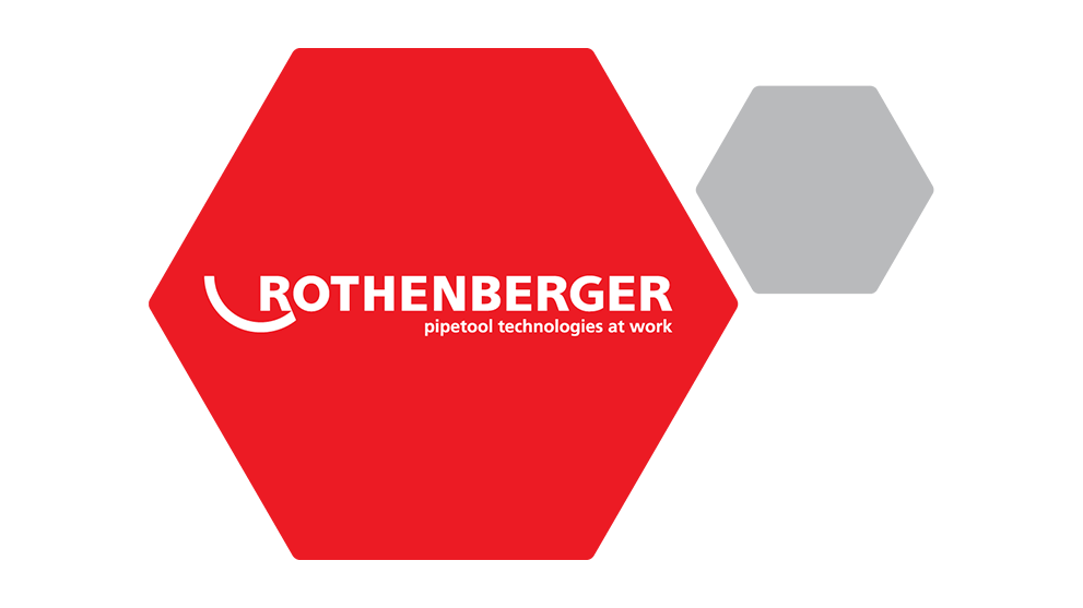 Rothenberger logo in red with gray tool icon and text.