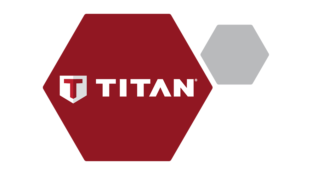 Titan logo in red and gray, featuring a stylized T and text.