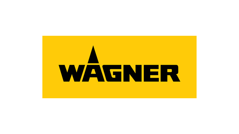 Wagner logo on yellow background, black, clear and modern.