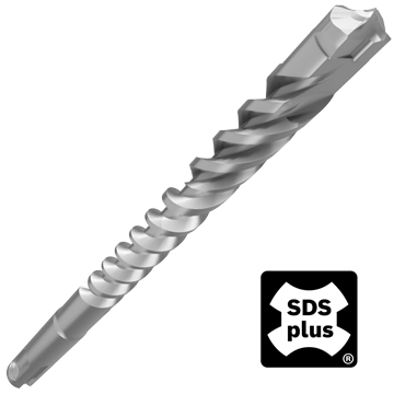 A silver Bosch Professional SDS-plus drill on a white background.