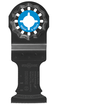 Accesorio negro Bosch Professional con marcado azul para metal.